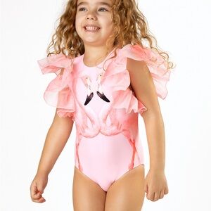 NWT Shade Critters Palm Beach pink flamingos swimsuit - 4T